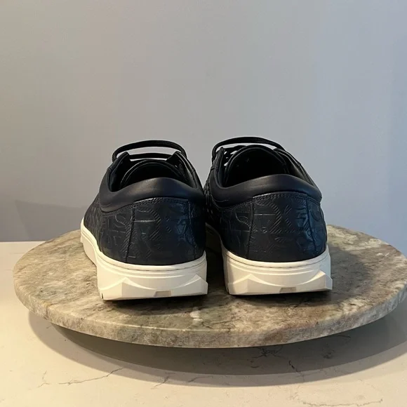 Salvatore Ferragamo Men's Navy Sneakers - Picture 3 of 7
